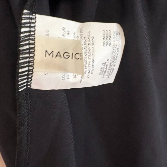 Magicsuit by Miraclesuit Aubrey Flutter Swimsuit 1-PC Black Multi Size 14 NEW - Picture 7 of 8